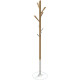 PORTEMANTEAU TREE NATURE 100% Bois FSC ( sauf base en acier). Design naturel et épuré. 8 patères en bois pour un parfait maintie