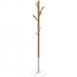 PORTEMANTEAU TREE NATURE 100% Bois FSC ( sauf base en acier). Design naturel et épuré. 8 patères en bois pour un parfait maintie