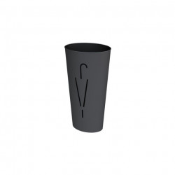 PORTE-PARAPLUIES AVEC RECEPTACLE D'EAU ACIER NOIR ALBA ALBA PMRAINY N