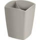 POT A CRAYON 2 COMPARTIMENTS SABLE  TERRA  NOVA CEP RECYCLE L.7,4xH.9,05xP7,4cm - FAB France - 100% recyclable