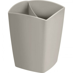 POT A CRAYON 2 COMPARTIMENTS SABLE  TERRA  NOVA CEP RECYCLE L.7,4xH.9,05xP7,4cm - FAB France - 100% recyclable