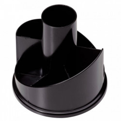 POT A CRAYON 7 COMPARTIMENTS MULTIPOT NOIR   H13 DIAM11 