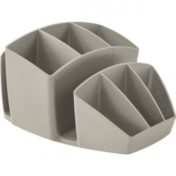 POT A CRAYON  8 COMPARTIMENTS SABLE CEP RECYCLABLE L14,3 H9,3 P15,8 CM   FAB France 