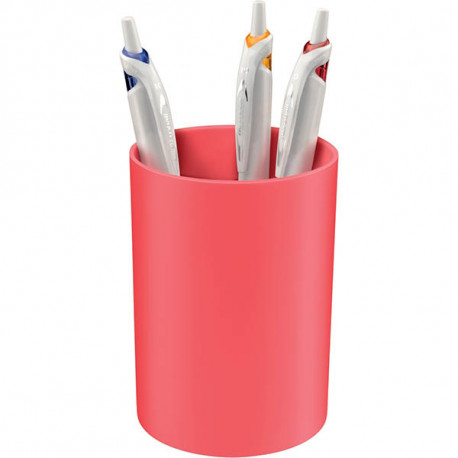 POT A CRAYON FIRST ROUGE COQUELICOT CEP 90% RECYCLE AGEC DIAM 0,75  10,5 CM  FAB France