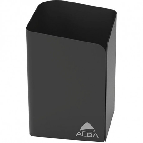 POT  A CRAYON METALL NOIR ALBA RECYCLABLE L6,5 H10 P6,5 40 STYLOS 