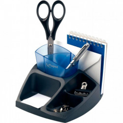 POT A CRAYON MULTIPOT NOIR ET BLEU COMPACT OFFICE 575400 50% RECYCLE MAPED AGEC