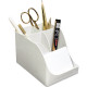 POT A  CRAYON PENWAVE AUTENTIK  BLANC 5 COMPARTIMENTS 90% RECYCLE RECYCLABLE AGEC ANGE BLEU EXACOMPTA  L11,9 H10,9P15,5 CM 