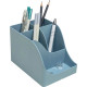 POT A CRAYON PENWAVE AUTENTIK BLEU GRIS 5 COMPARTIMENTS 90% RECYCLE RECYCLABLE AGEC ANGE BLEU EXACOMPTA L11,9 H10,9P15,5 CM 
