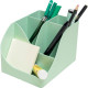 POT A CRAYON PENWAVE AUTENTIK VERT PASTEL 5 COMPARTIMENTS 90% RECYCLE RECYCLABLE AGEC ANGE BLEU EXACOMPTA L11,9 H10,9P15,5 CM 