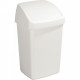 POUBELLE 25 LITRES À COUVERCLE SWING BLANC