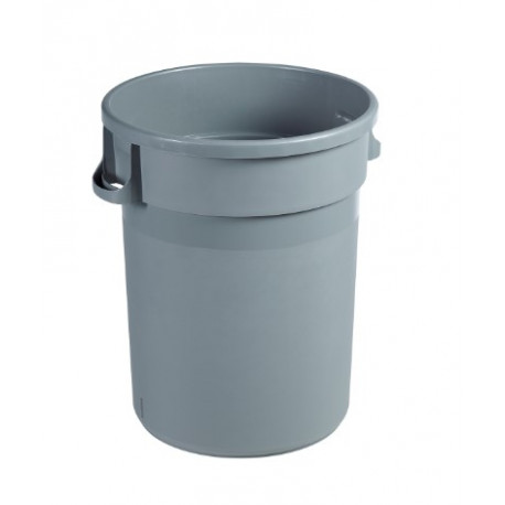POUBELLE COLLECTEUR ROND 80L GRIS BARELLA