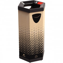 POUBELLE DE TRI SÉLECTIF 60L EN CARTON 60L L32XP36XH72  ETIQUETTES DE COULEURS AVEC NOTE PAPIER PLASTIQUE METAL VERRE NOURRITURE