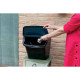 POUBELLE KIT TRI SELECTIF SUPERPOSABLE  FRIDA 30L LOT DE 3 COUVERCLES   DE 3 COULEURS  PAPERFLOW RECYCLABLE L39Xl39XH33 CM 