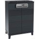 POUBELLE TRI SELECTIF  +ARMOIRE DE TRI SÉLECTIF 40 LITRES X3 SMARTRECYCLABLE PAPERFLOW L66Xl40XH88 CM + FERMETURE 