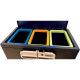 POUBELLE TRI SELECTIF  +ARMOIRE DE TRI SÉLECTIF 40 LITRES X3 SMARTRECYCLABLE PAPERFLOW L66Xl40XH88 CM + FERMETURE 