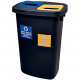POUBELLE TRI SELECTIF  ATRIUM DUO 2X45L + 2 CLIPS ET 2 ÉTIQUETTES100% RECYCLE AGEC L33XP33XH73