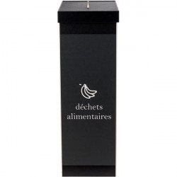 POUBELLE TRI SELECTIF  DECHETS ALIMENTAIRES  BLANC  60L + COUVERCLE L36,3 H76 P26,3 CM PAPERFLOW 