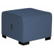 Pouf Hizia 1 place bleu denim.H 45 CM X P 60CM X L 60CM Modulable, revêtement tissu polyester. Assemblage facile et sans outil. 