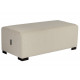 Pouf Hizia 2 places beige sahara H 45 CM X P 60CM X L 120CM . Modulable, revêtement tissu polyester. Assemblage facile et sans o