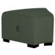 Pouf Hizia angulaire vert forêt.H45 X P60 X L 75CM Modulable, revêtement tissu polyester. Assemblage facile et sans outil. Assis