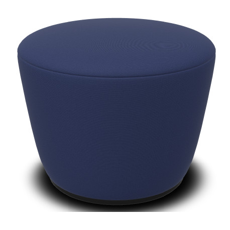 POUF RADAR 1 PLACE DIAMETRE 54 HT43CM  - TISSU JET BLEU JTZ6