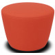 POUF RADAR 1 PLACE DIAMETRE 54 HT43CM  - TISSU JET ORANGE JTR1