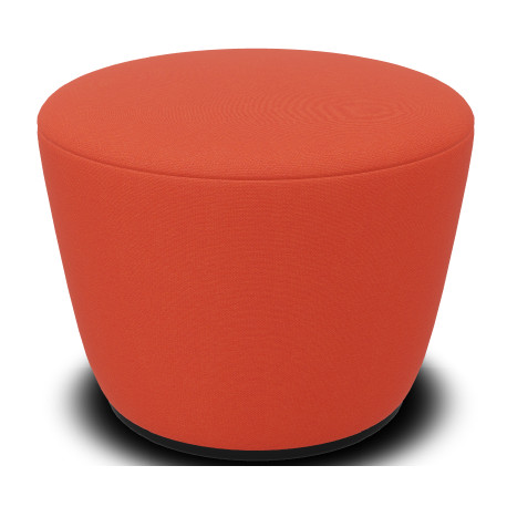 POUF RADAR 1 PLACE DIAMETRE 54 HT43CM  - TISSU JET ORANGE JTR1