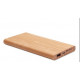 POWERBANK BAMBOU 6000mAH 14.5X7.5X1.6CM PERSONNALISE MARQUAGE GRAVURE SUR 1 FACE COMPRIS