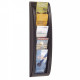PRESENTOIR QUICK FIT MURAL 1/3 A4 5 CASES COLORIS NOIR PAPERFLO 4062.01