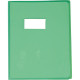 PROTÈGE-CAHIER CRISTAL 17 X 22CM 22/100 COLORIS VERT