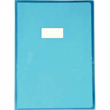 PROTÈGE-CAHIER CRISTAL 21 X 29,7CM 22/100 COLORIS BLEU