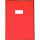 PROTÈGE-CAHIER CRISTAL 21 X 29,7CM 22/100 COLORIS ROUGE