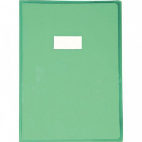 PROTÈGE-CAHIER CRISTAL 21 X 29,7CM 22/100 COLORIS VERT