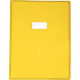 PROTÈGE-CAHIER CRISTAL 24 X 32 CM 22/100 COLORIS JAUNE