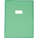 PROTÈGE-CAHIER CRISTAL 24 X 32 CM 22/100 COLORIS VERT