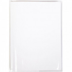 PROTEGE CAHIER  PVC 24X32 INCOLORE RABAT MARQUE PAGE CRISTALUX 