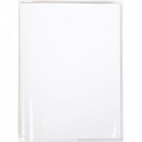 PROTEGE CAHIER  PVC 24X32 INCOLORE RABAT MARQUE PAGE CRISTALUX 