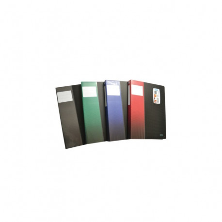 PROTEGE DOCUMENT ELBA MEMPHIS STAND UP A4 120 VUES POLYPRO NOIR TIENT DEBOUT ETIQ 4