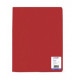 PROTÈGE DOCUMENTS COUVERTURE SOUPLE PP LISSE 120 VUES ROUGE