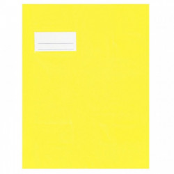 PROTÈGES-CAHIER  17X22 JAUNE *PQT10* ÉP. 21/100ÈME 17X22 CM PVC