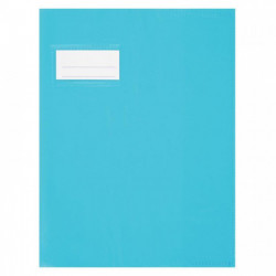 PROTÈGES-CAHIER BLEU CLAIR ÉP.21/100ÈME 17X22 CM PVC BLEU CLAIR