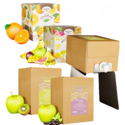 PUR JUS MULTIFRUITS BIO 3L SE GARDE OUVERT 1 MOIS -80% DE PLASTIQUE/ BOUTEILLE  GARDE LE FRAIS