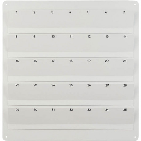 RANGEMENT MURAL POUR 35 TÉLÉPHONE GRIS