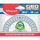 RAPPORTEUR 180 DEGRÉS 12CM GEOMETRIC