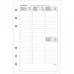 RECHARGE EXATIME 17 SEPT A DEC 18272E 1 SEMAINE SUR 2 PAGES 10,5x17,2CM