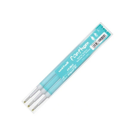 RECHARGES STYLO THERMOSENSIBLE FANTHOM BLEU CLAIR x3 UNIBALL