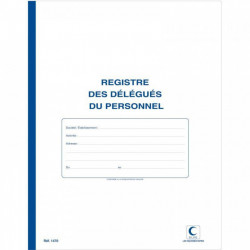  REGISTRE DÉLEGUÉ DU PERSONNEL 40P 32X25CM ELVE 1470