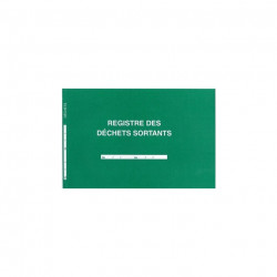 REGISTRE DES DECHETS SORTANTS 210X297  96P ELVE 46008