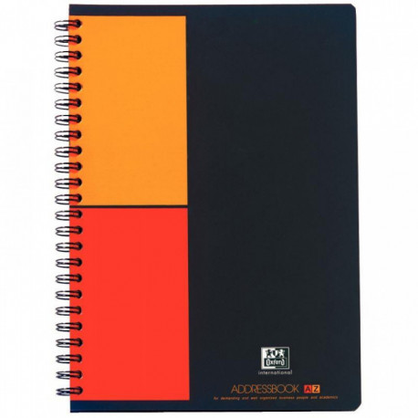 REPERTOIRE SPIRALE ADRESSBOOK A5 001 INTERNATIONAL REF35-12-04 OXFORD 100103165 OXFORD PEFC FAB France 