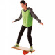 ROLLA BOLLA PLANCHE EN BOIS 2 BUTEES D'ARRET +CYLINDRE INITIATION A L EQUILIBRE POIDS MAX 80KG L.75xl.25 CM CYCLINDRE 9CM 